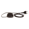 Przewód przyłączeniowy z wyłącznikiem nożnym PWN-2 3m 2x0,75 mm² z wtyczką płaską 250V 16A czarny W-10150