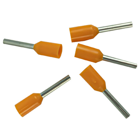 Końcówka tulejkowa izolowana 0,5/8mm 100 sztuk E0508