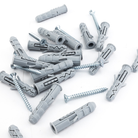 Kołek rozporowy 8x40mm z wkrętem 100sztuk 4x40mm z łbem stożkowym dybel uniwersalny Klimas Wkręt-met KRX-084040