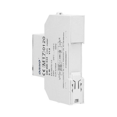 1-fazowy licznik energii elektrycznej. 100A. port RS-485. MID. 1 moduł. DIN TH-35mm OR-WE-514