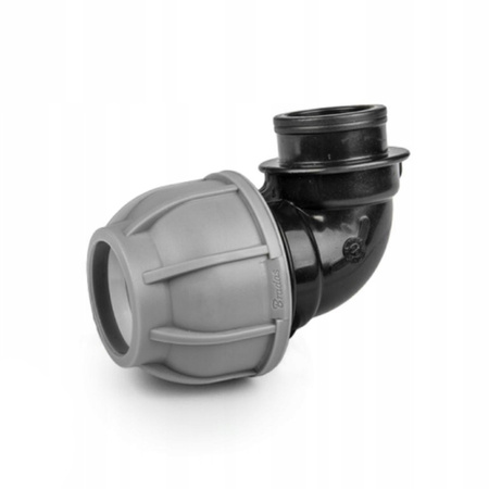 Kolanko do rur PE 25mm 90° z gwintem wewnętrznym 1/2" PN10 DSRA10K25F12