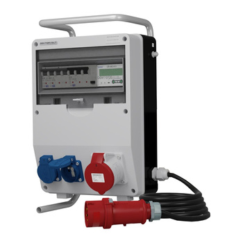 Rozdzielnica budowlana na stojaku z kablem i licznikiem 3F TD-S/FI SKHU 32A 2x230V Doktorvolt DV-0502-F