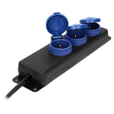 Przedłużacz warsztatowy bryzgoszczelny 3m Schuko OR-AE-13158(GS)/3M