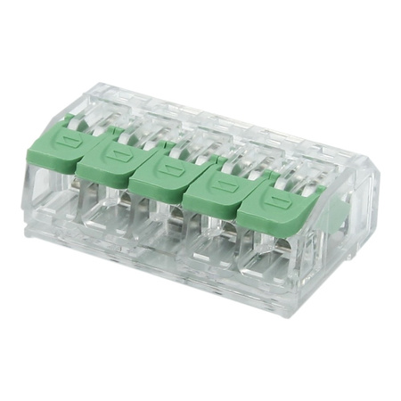 Szybkozłączka instalacyjna 5x0.2-4.0 mm² VDE UL 450V 32A DGN 1 sztuka 100 sztuk DG221-5.6-05P-17-00A
