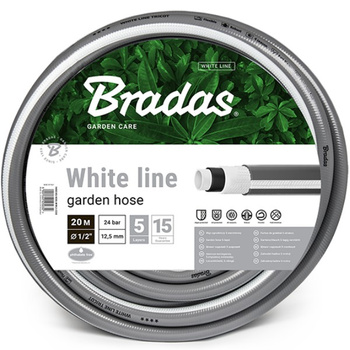 Wąż ogrodowy 5/8" 50m WHITE LINE WWL5/850 5 warstw BRADAS 5687