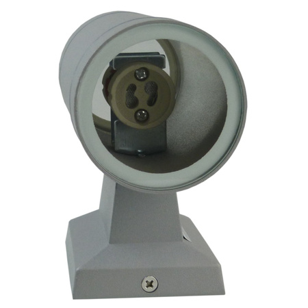 Oprawa elewacyjna 2xGU10 2x10W IP54 szara kinkiet lampa ścienna BALEO MINI GTV LD-BA2GU10-0M