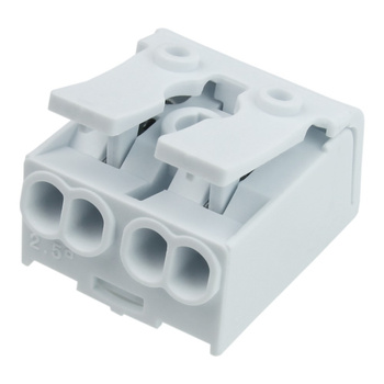 Kostka Elektryczna z Dźwignią Szybkozłączka 2x0.75-2.5mm2 450V VDE DGN DG238-10.0-02P-19-03