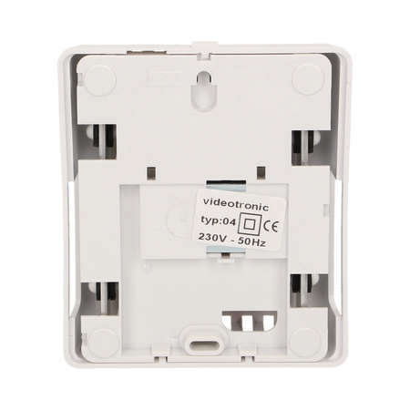 Dzwonek elektromechaniczny dwutonowy BITON PLUS 230V. biały OR-DP-VD-138/W