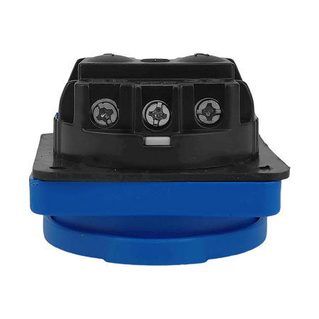 Gniazdo tablicowe 230V/16A IP54 gniazdo z bolcem uziemiającym niebieskie Typ E TpE 3101-326-0900