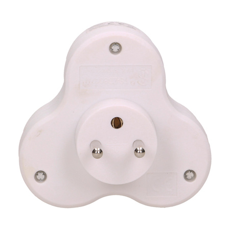 Rozgałęźnik 3x2P+Z. biały OR-AE-13134/W