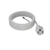 Przewód przyłączeniowy 4m z wtyczką prostą 250V 16A 3x1,5 mm² IP44 H05VV-F PP-40H biały W-98385