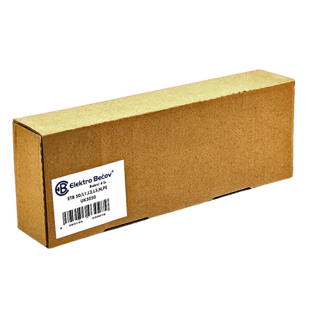 Złączka szynowa uniwersalna ETB 50/1x5 (L1,L2,L3,N,PE) Al/Cu elektryczna śrubowa 10 otworów do kabli Elektro Becov UK5050