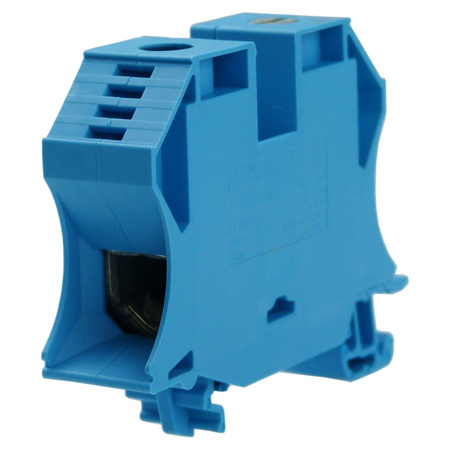 WDU 35N BL 35 mm² Przelotowa rzędowa listwa zaciskowa złącze śrubowe 500V 125A niebieska Weidmüller 1040480000