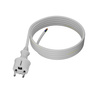 Przewód przyłączeniowy 3m z wtyczką prostą 250V 16A 3x1,5 mm² IP44 H05VV-F PP-40H biały W-98383