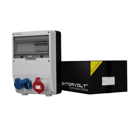 Rozdzielnica budowlana TD-S 32A 2x230V Schuko Doktorvolt DV-6732-D
