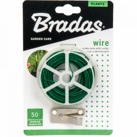 Drut ogrodniczy z obcinaczem 50m Bradas TYD1X50