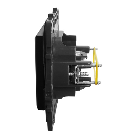Gniazdo komputerowe pojedyncze RJ45 5e UTP czarne Niloe Step 863559