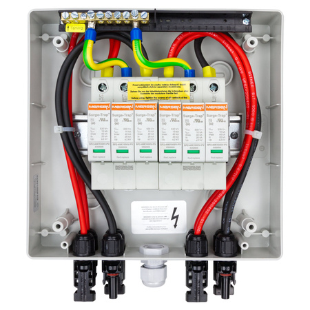 Rozdzielnica PV Fotowoltaiczna Solarna 2-Stringowa DC 1000V T2 Mersen Doktorvolt DV-4449-FOT