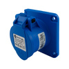 Gniazdo tablicowe kempingowe 230V 16A/3P proste siłowe 75x75 mm VDE TP Electric 3120-322-0975