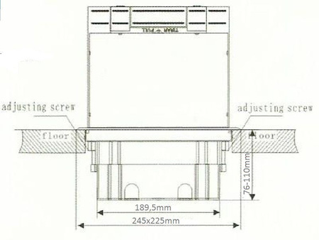 Puszka podłogowa M bez gniazd PD12 XBS PD-12