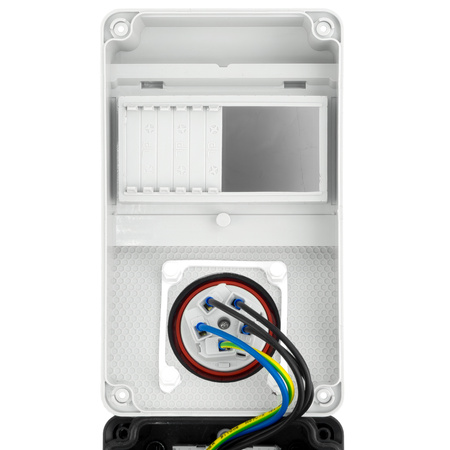 Rozdzielnica budowlana XS 16A 2x230V wyłącznik nadprądowy SIEMENS erbetka IP44 Doktorvolt  DV-6081-D