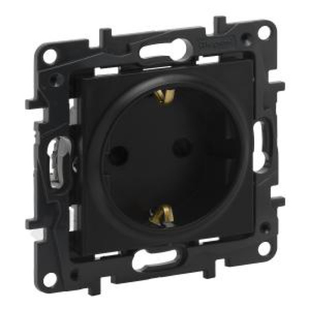 Gniazdo zasilające wersja Schuko czarne Niloe Step 863521