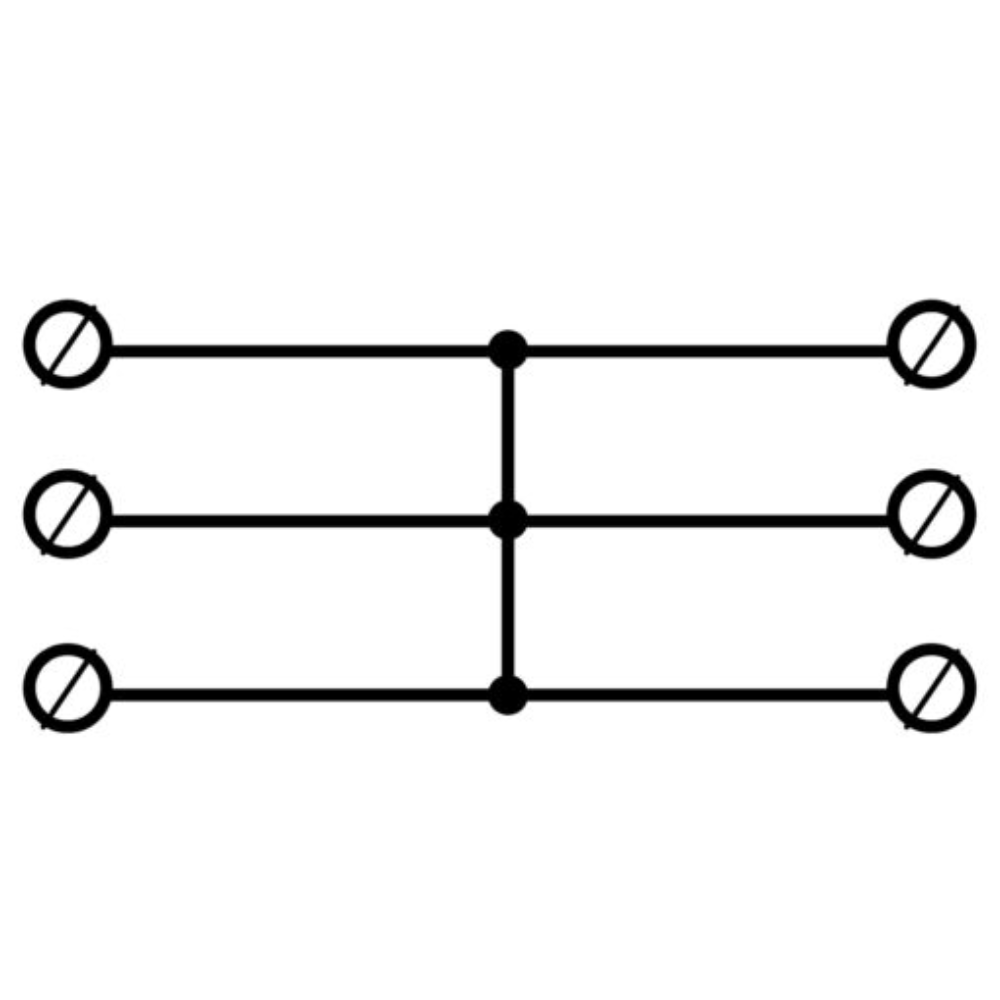 Hauptleitungsklemme Anschlussklemme ETB 95/1x3 Al/Cu Universalklemme elektroinstallation 6 Löcher  Elektro Becov