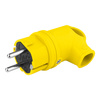 Wtyczka gumowa kątowa 16A 230V żółta Schuko 3101-302-0700