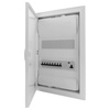 Rozdzielnica modułowa podtynkowa 2x12 zabezpieczona 8xMCB 1xRCCB VDE  okablowana skrzynka elektryczna Hager 505,50x348x98mm zaciski rozgałęźne L1, L2, L3, N, PE Doktorvolt DV-6210-PT