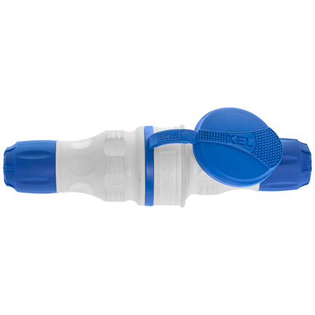Zestaw przyłączeniowy z wtyczką WT-54 i gniazdem GN-44 250V Schuko szaro-niebieski W-98864