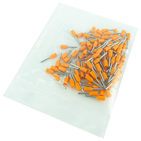 Końcówka tulejkowa izolowana 0,5/8mm 100 sztuk E0508