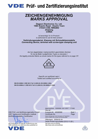 10x Listwa zaciskowa 10mm2 kostka elektryczna 12-torowa z osłoną kabla VDE/UL DGN DG15HSWP-1.2-12P-10