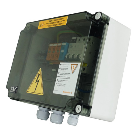 Rozdzielnica fotowoltaiczna solarna AC 1x Weidmuller T1/T2 1x Siemens B16 3P Doktorvolt DV-7884-FOT