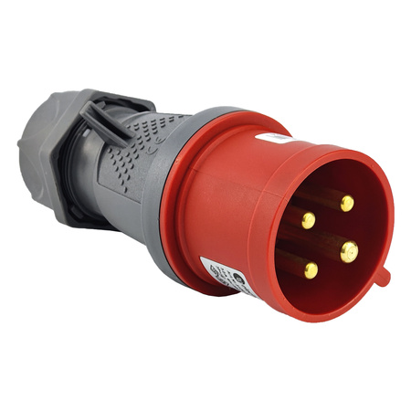 Wtyczka przenośna CEE 4P 32A VDE IP44 400V TP-Electric 3126-301-1601