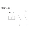 Przekaźnik bistabilny 440V Ith 16A 2NO ELKO BR-216-20/230V