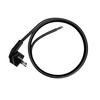 Przewód przyłączeniowy 3m z wtyczką kątową Uni-Schuko 250V 16A 3x1,5 mm² OMY PP-50 czarny W-97182