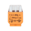 Złączka instalacyjna wciskana 2-przewodowa  na drut 0.75-2.5mm2  IEC 300V/24A  100 szt.
