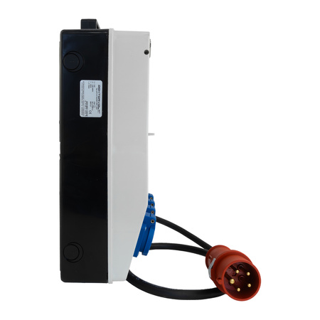 Rozdzielnica budowlana pTD-S/FI Zabezpieczona 4x230V z licznikiem zużycia energii EEG Siemens kabl 5x2,5mm2 oraz wygodny uchwyte, Doktorvolt DV-6061-D