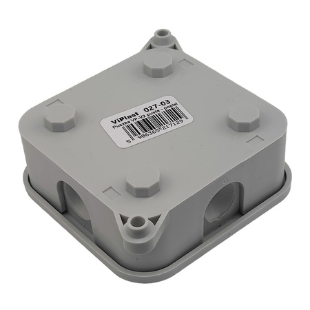 Puszka natynkowa VIPLAST IP44 pusta 400V VP-2 027-03