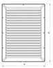 Kratka wentylacyjna skośna z siatką 14x14 czarna/grafit AirRoxy 02-339