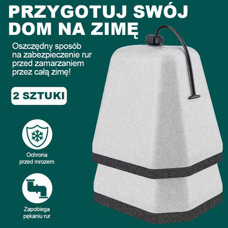 Osłona na kran wytrzymała ochrona przed mrozem piankowa EPS wielorazowego użytku łatwa instalacja ochrona zewnętrznego kranu wodoodporna DV-6746 Doktorvolt