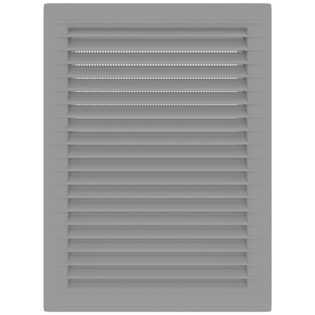 Kratka wentylacyjna skośna z siatką 21x14 szara AirRoxy 02-342