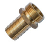 Nypel na wąż 13mm GZ 1/2" na klucz mosiądz Bradas GKI011213