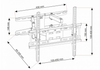 Uchwyt do telewizora 23-60" LED/LCD 45kg pion/poziom UX150 UX-150