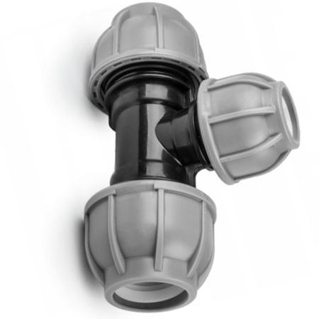 Trójnik do rur PE 50 / 25 / 50 mm PN10 BRADAS DSRA10T5025