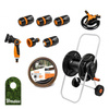 Wózek z wężem 1/2" 20m pistoletem, zraszaczem i armaturą BLACK LINE BRADAS ECO-AG26020SET2