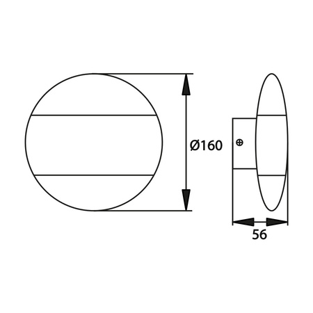 Oprawa elewacyjna LED Valant 10W 4000K 850LM IP65 GRAFIT Bemko C25-EL1-O-010GR-4K