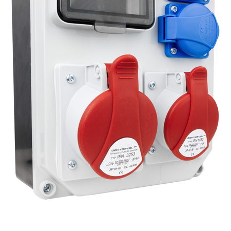 Rozdzielnica budowlana HL 32A 16A 2x230V Schuko Doktorvolt DV-5347-D
