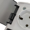 Gniazdo podwójne SCHUKO natynkowe ViPlast Koala IP44 białe 182‑51 VG-2 182-51