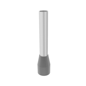 100szt. E 4/12mm Końcówka tulejkowa izolowana 4mm2 szara E4012 Elpromet C.20.04012